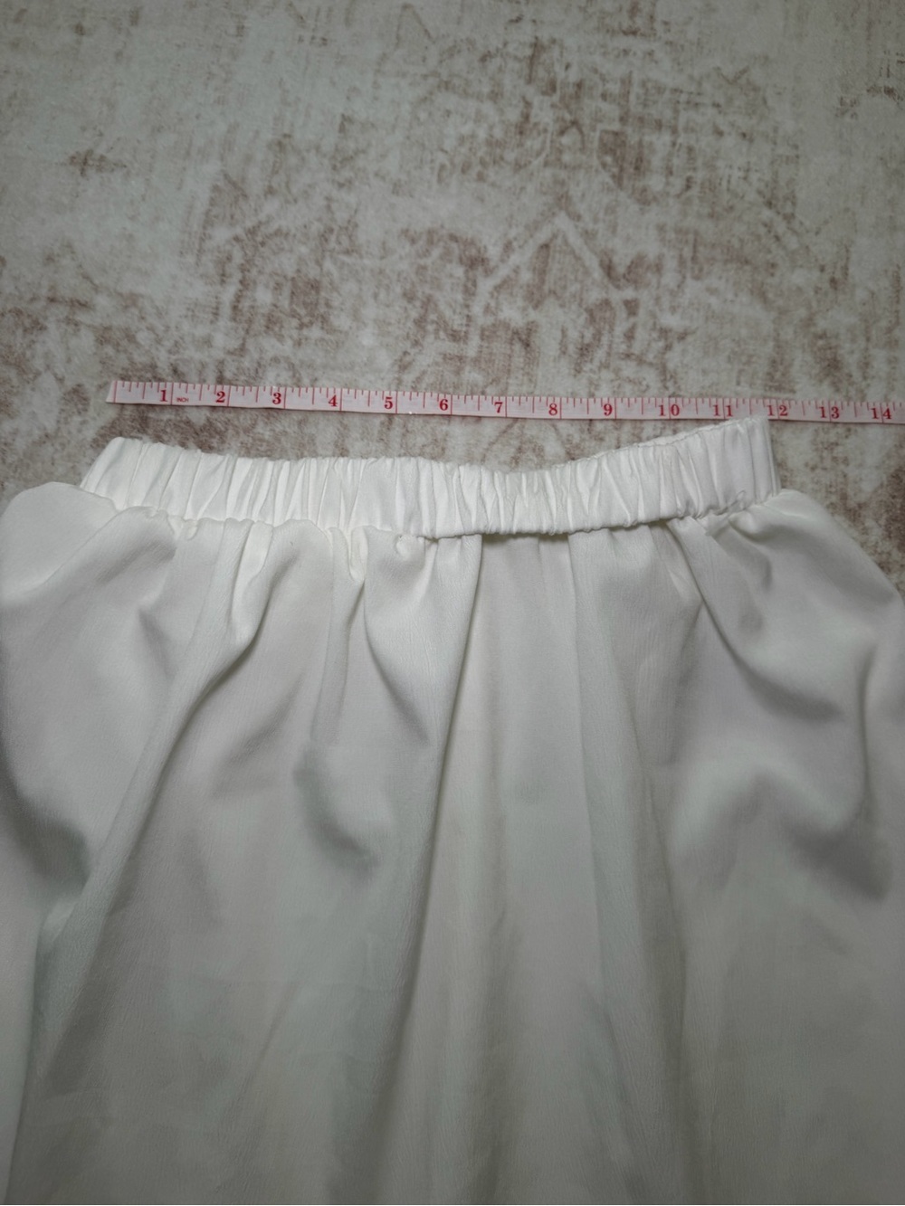 White Trim Tiered Maxi Skirt Size M/L - Picture 6 of 7